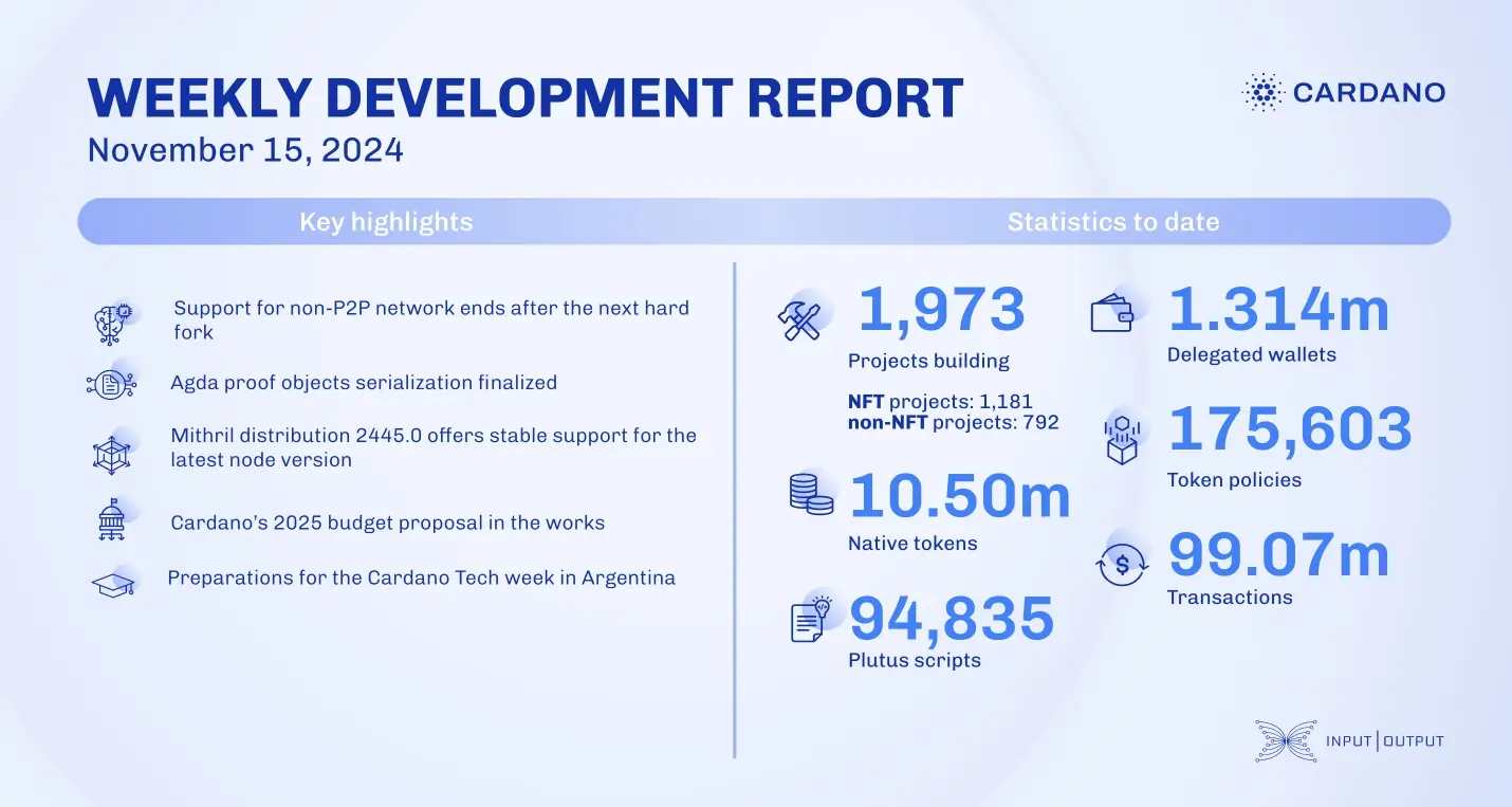 weekly development report