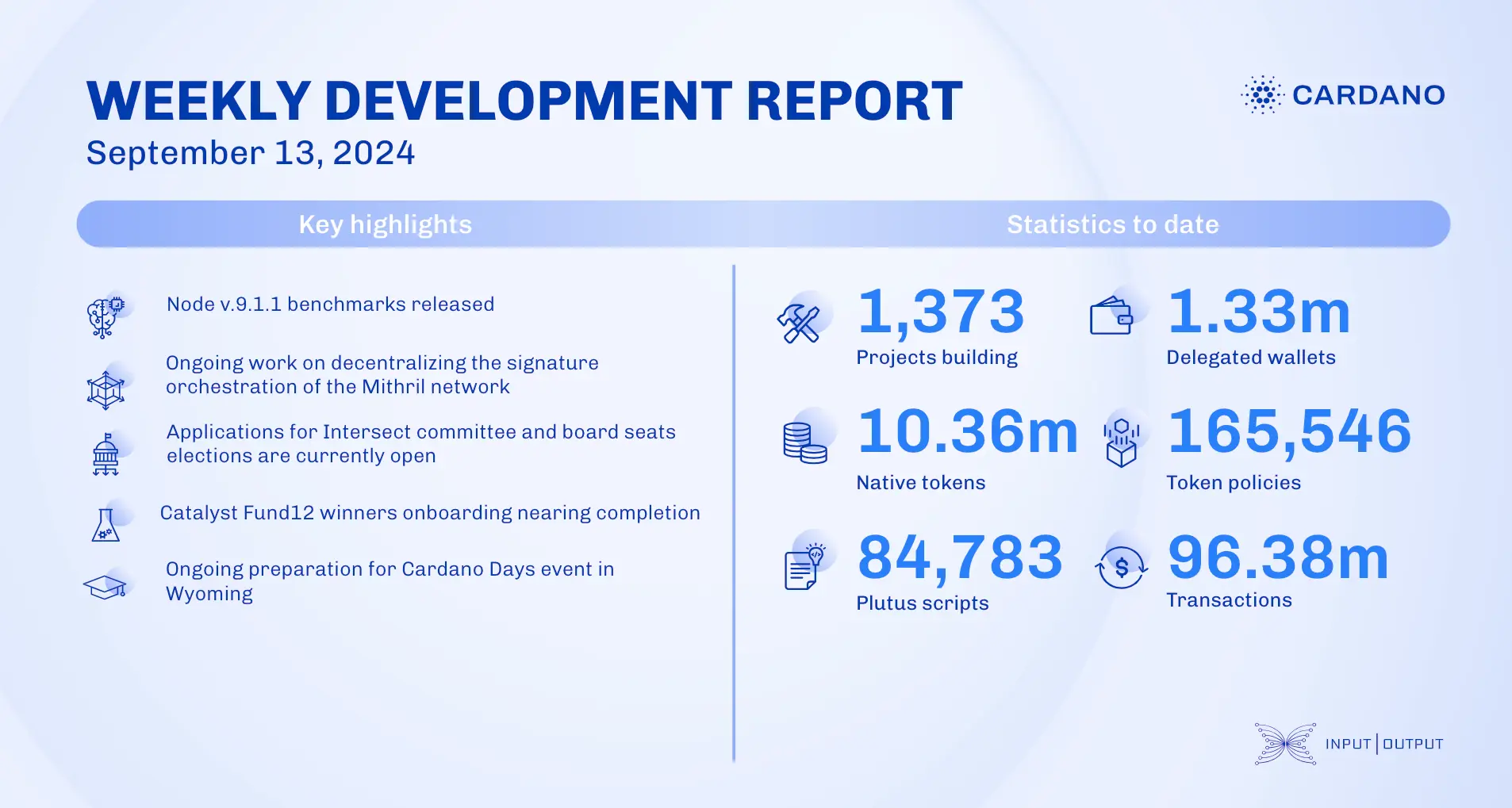 weekly development report