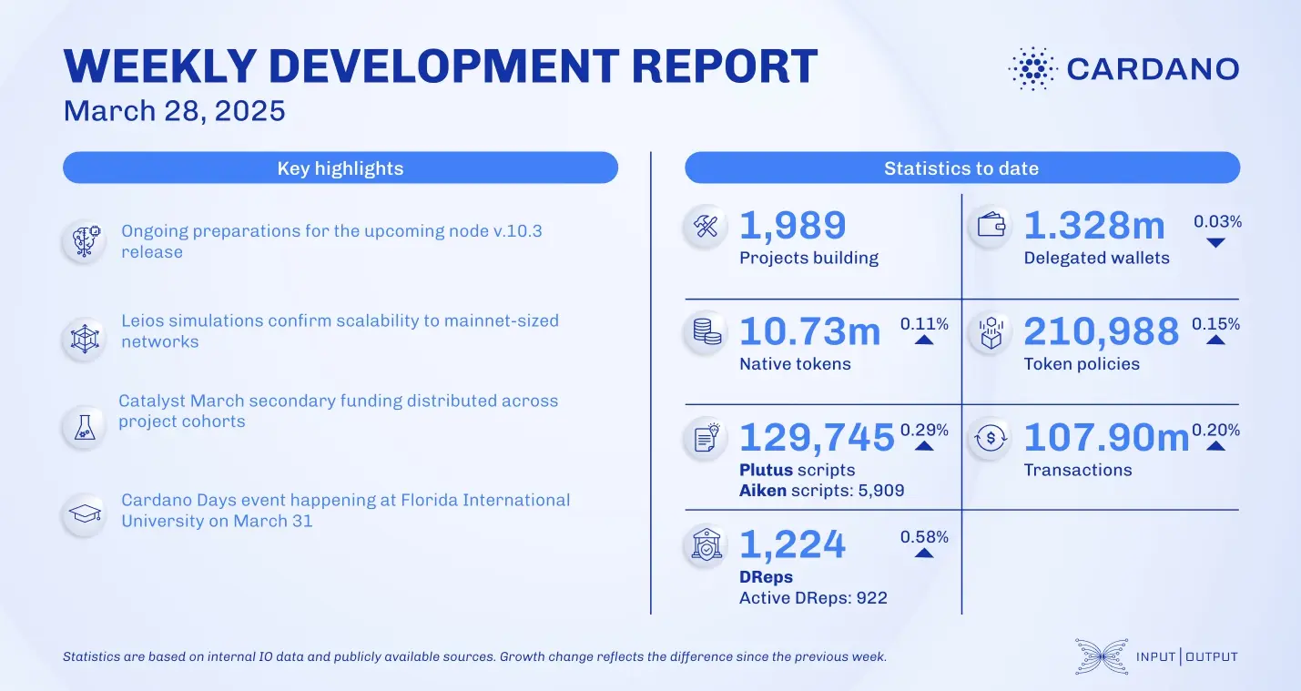 weekly development report