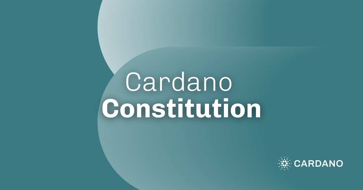 The Cardano Constitution | cardano.org | Cardano