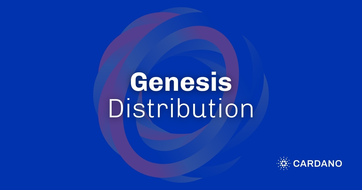 Genesis Distribution | cardano.org | Cardano