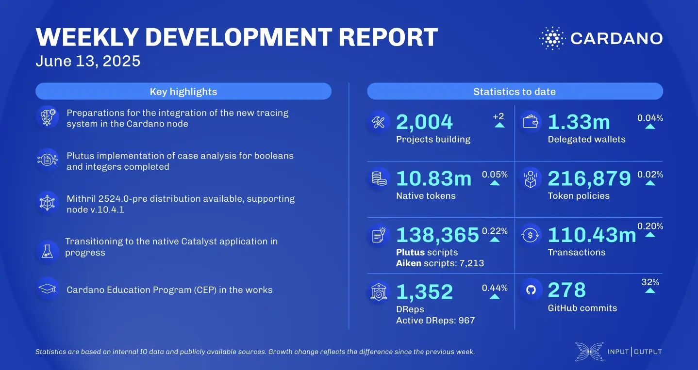 weekly development report